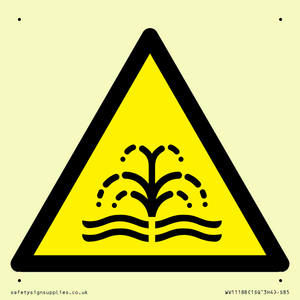 W516 Warning: fountain/water plume